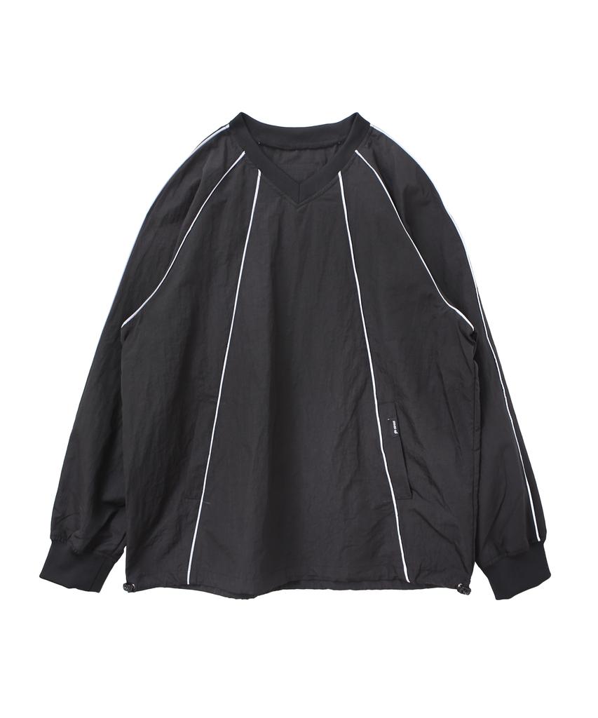 Gostreet V-Neck Piping Anorak Black