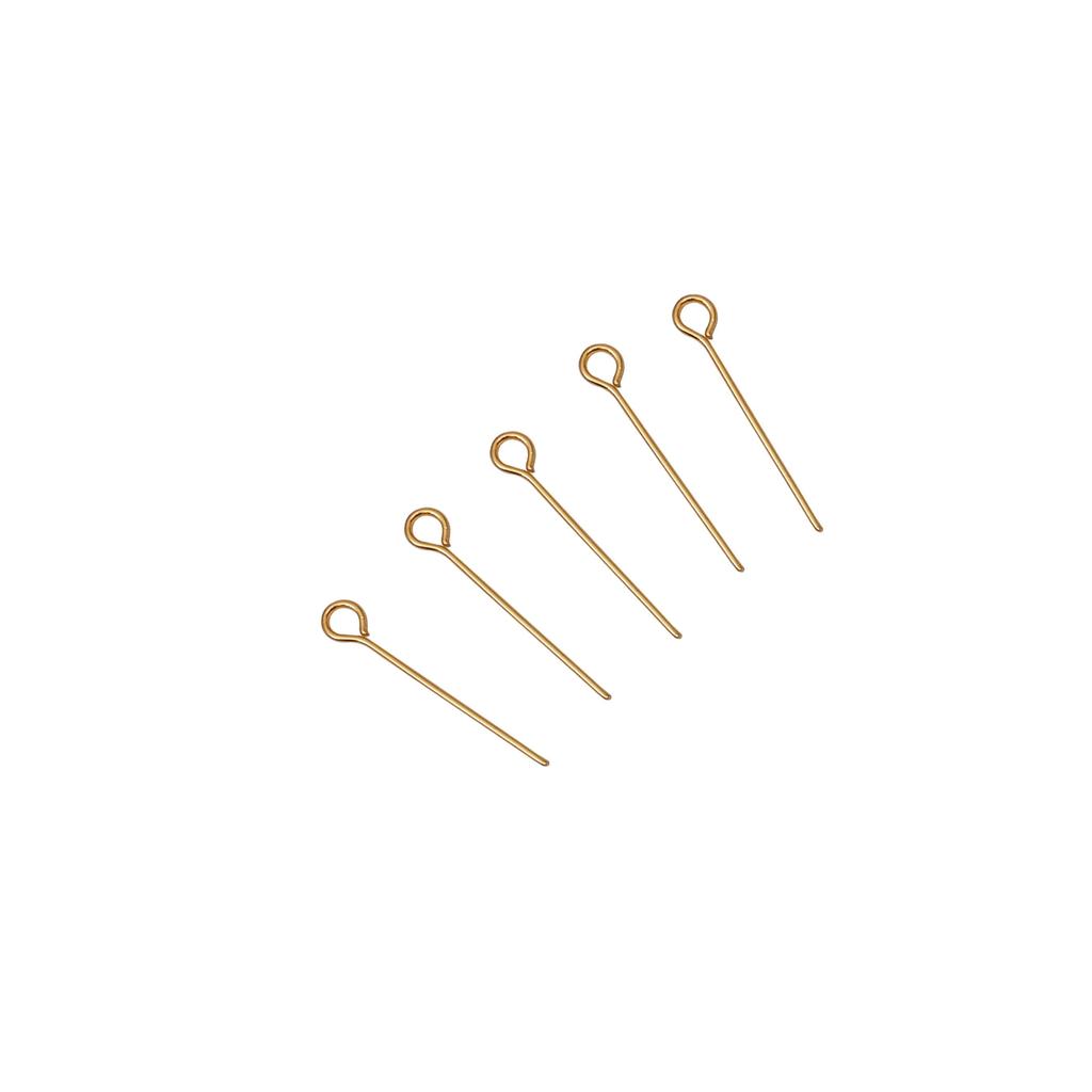 50/100Pcs Stainless Steel 9-Shape Needle Charm Accessories For DIY Necklace Bracelet Jewelry Making