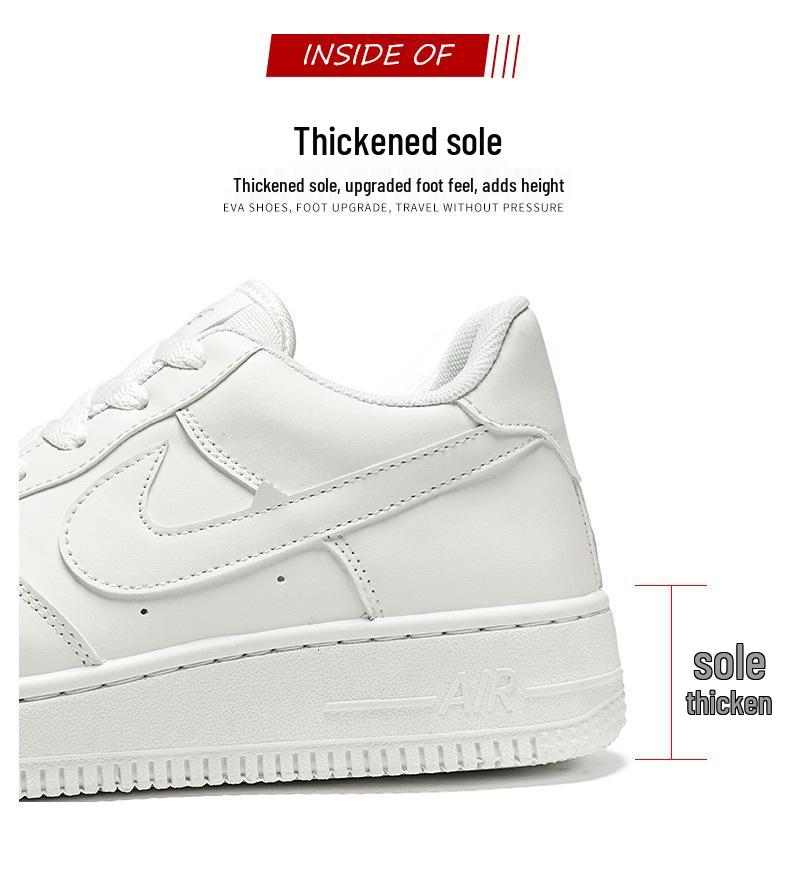AJ 2024 Herren Air Force One Freizeit-Sneaker - Vielseitig, Dicksohlig, Weiße Schuhe für Paare