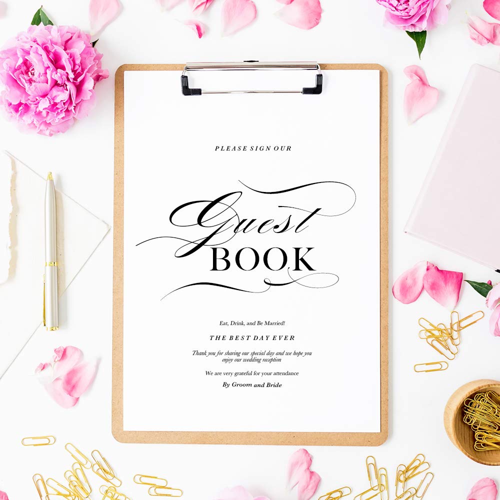 

Guest guest guest welcome reception for 96 people cover 8 inner book, book, wedding, card, board, sign, calligraphy, (1 + pages)