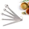 5pcs/Set Small Measuring Spoon Stainless Steel Coffee Measuring Spoons Tea Seasoning Multiple Size Measuring Spoon Kitchen Tools