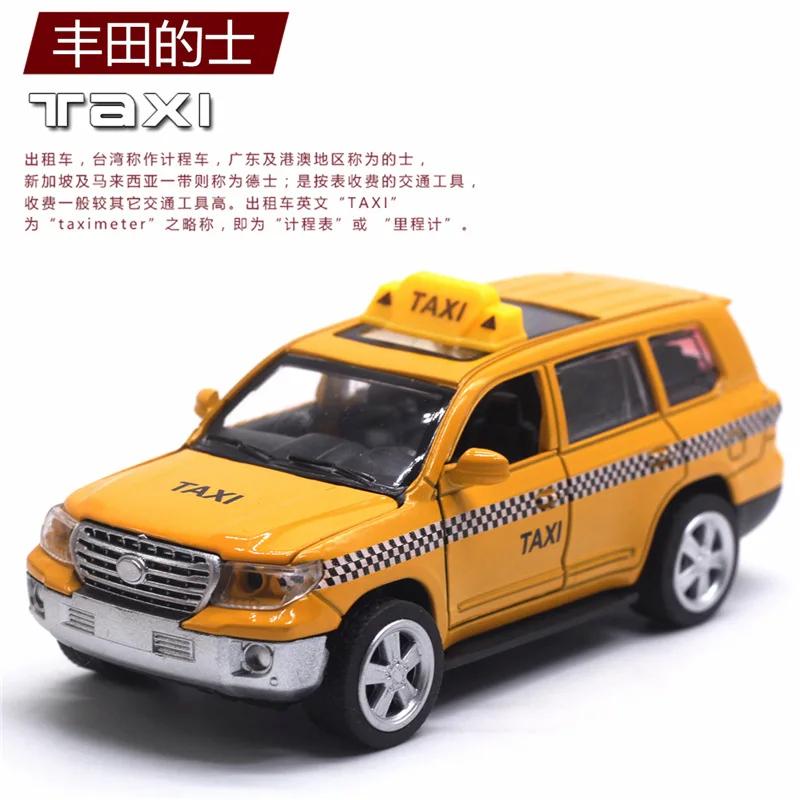 DGWE8 1: 32 5 alloy taxis, taxis, Lada Bentley, Toyota domineering car models, children's toys, birthday gifts