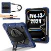 Etui obrotowe Uniwersalne do IPad Pro 13 2025 M5 2024 M4 A3360 A3361 A3362 A2926 A2925 A3007 Hybrydowe Pokrowiec Pasek na Ramię