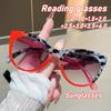 Fashionable Women's Sunglasses Plus Diopters Men Trendy Outdoor Anti-UV Eyewear Vintage Elegant Ladies Far Sight Presbyopia