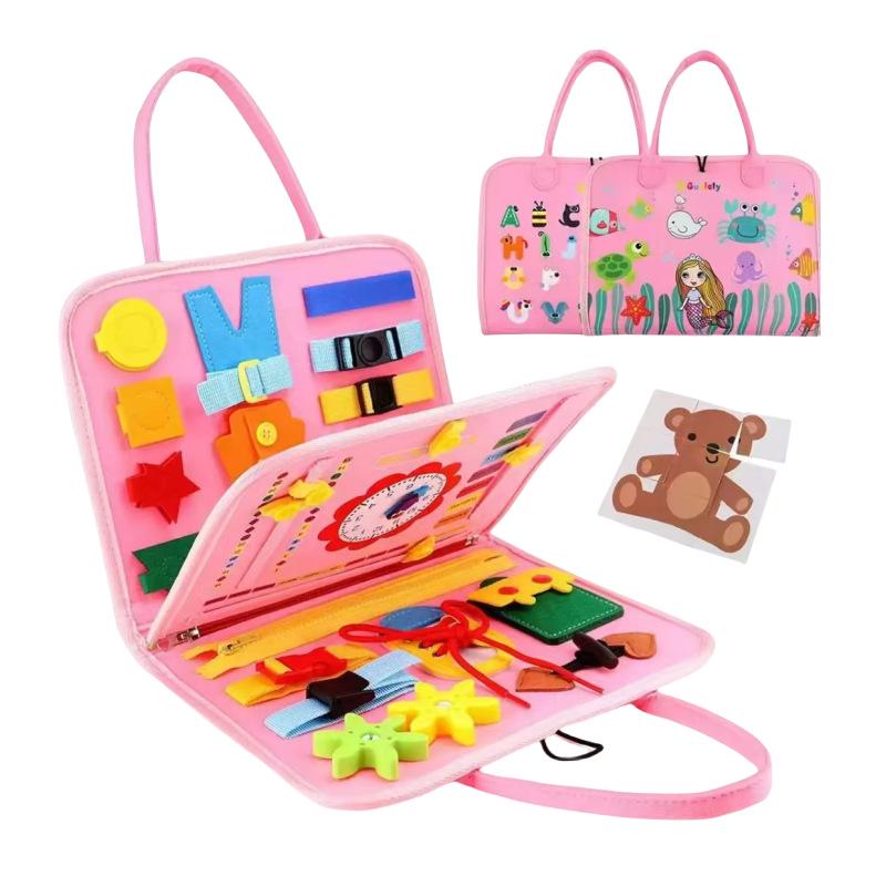 Трансграничная детская развивающая книга из фетра: Раннее развитие: DIY-пазл «Ферма с животными» и «Занятая книга»