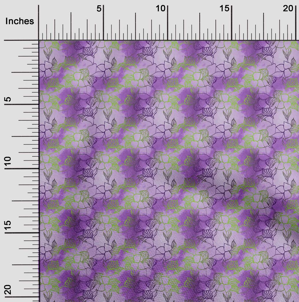 oneOone Cotton Flex Pear Green Fabric Leaves Craft Projects Decor Fabric Printed By The Yard 40 Inch