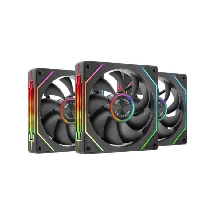 Ventilador suplementario Mars Gaming MF-LINKFINITYKIT2 120mm 1800RPM con ARGB Linkfinity y conexión magnética