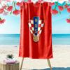 Kroatischer Fußballverband HNS Strandtuch zum Bedrucken, Großes Weiches Schnelltrocknendes Handtuch für Strand Camping Schwimmen