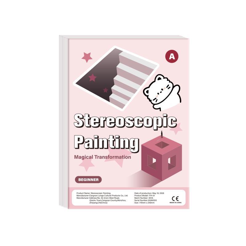 Magic 3D Stereo Kids Educational Doodle Sketchbook Funny Graffiti Painting Notebook Children Art Creativity Books