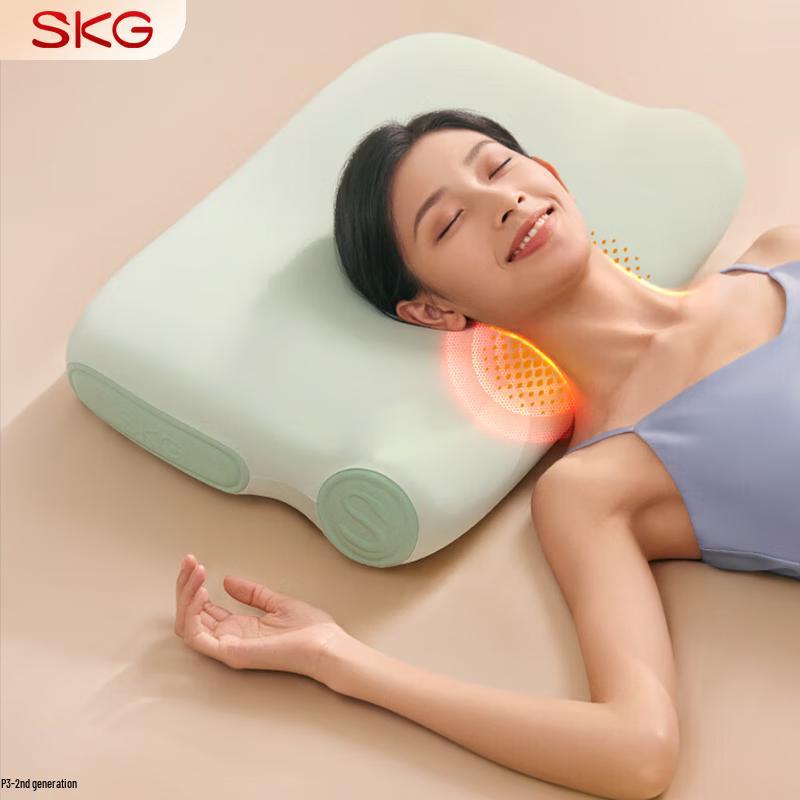 SKG Heated Cervical Traction Sleep Pillow