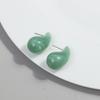 New AB Colorful Chunky Teardrop Earrings Dupes for Women Smooth Hollow Thick Water Drop Earring Hoops Trendy Jewelry Lightweight