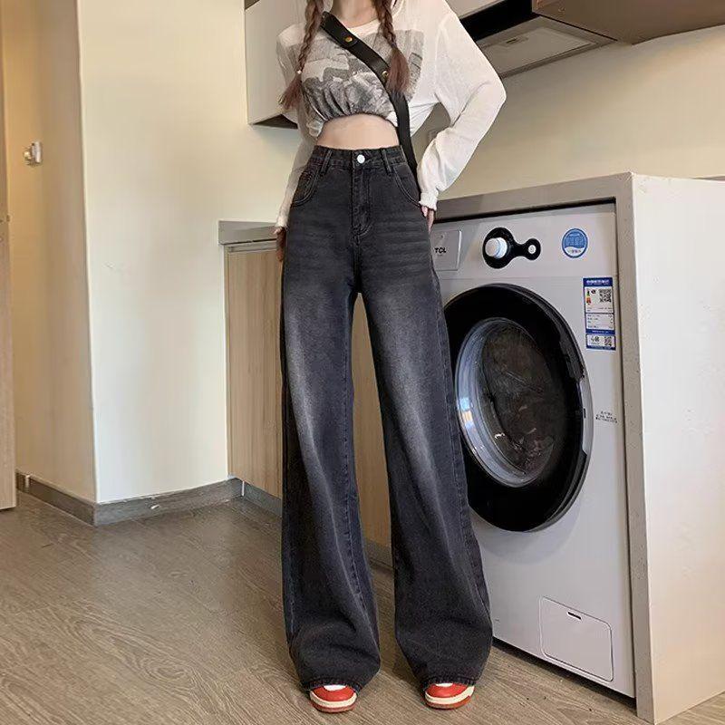 Autumn/Winter Fashion: Fleece-Lined Slimming Plus Size Micro-Flare Jeans for Women L