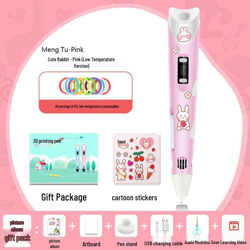 3D Low-Temperature Graffiti Pen for Students and Kids - Perfect for Creative Boys and Girls' Birthdays