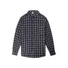 Men's Striped Plaid Casual Loose Button Lapel Long Sleeve Jacket
