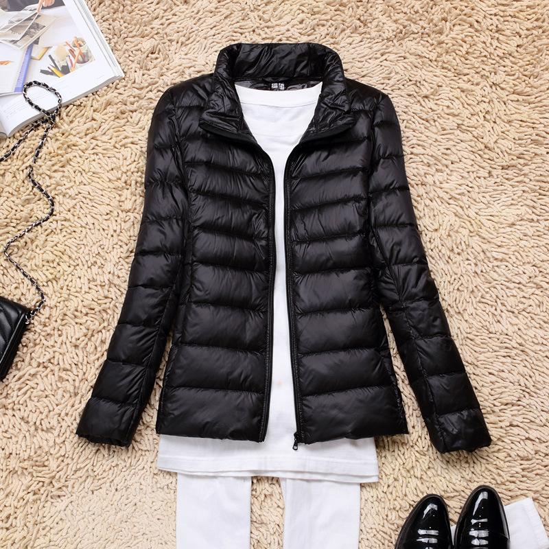 Women Spring Jacket Fashion Short Lightweight Packable Puffer Coats Down Warm Slim Fit