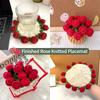 1PC Soft Practical Rose Bouquet Dining Tables Water Absorption Gift Cotton Water Cups Coaster Decorative