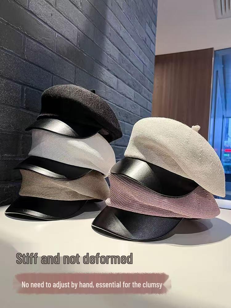 Women's Japanese-Style Spring/Autumn Beret: High-Quality, Breathable, Simple, Versatile, Solid Color Hat