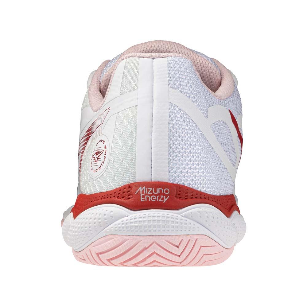 Mizuno WAVE ENFORCE COURT Tennis Shoes Unisex Low top White/Pink 61GA243362