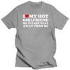 Funny I Love My Girlfriend T Shirts Graphic Streetwear Short Sleeve I Love My Hot Girlfriend So Stay Away T-shirt Boyfriend