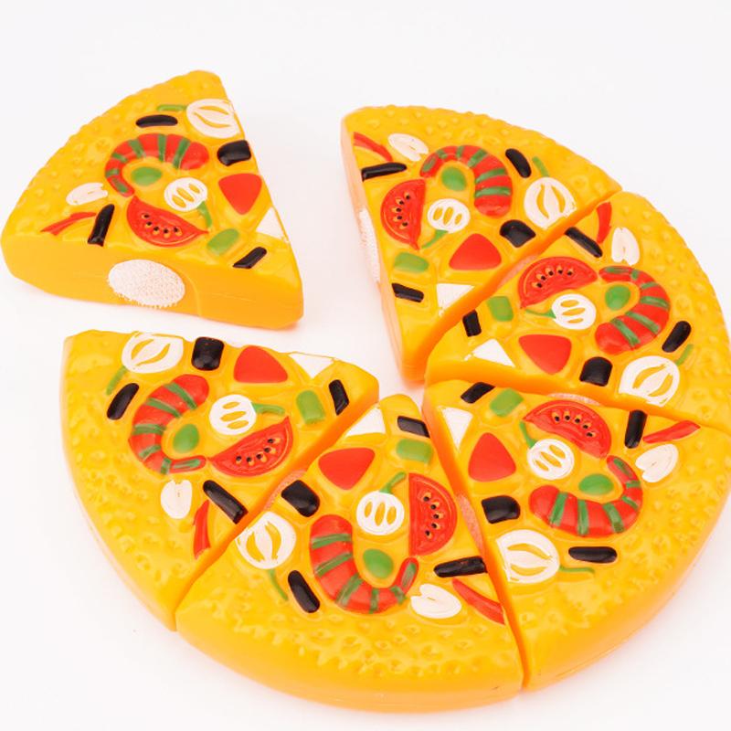 Dětské simulační jídlo Kuchyňská hračka Hra na předstírání Pizza s kráječem Dětské interaktivní hračky Narozeninové dárky pro chlapce a dívky TMZ