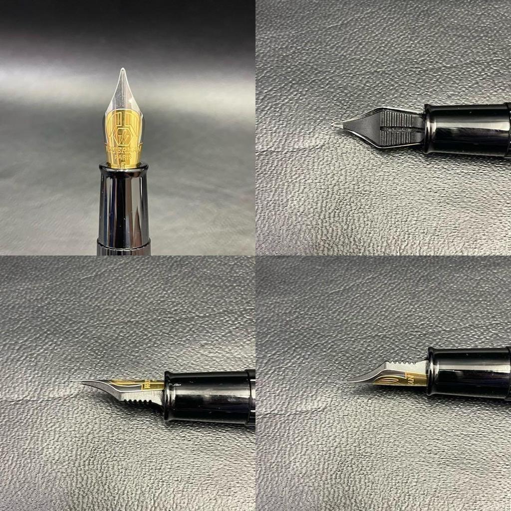 Used WATERMAN Fountain Pen, Blue Marble, Unused, With Case