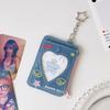 High Quality 3inch Card Holder Denim with Keychain K-Pop Idol Photo Card Storage Case Display Y2K Photocard Holder Bag Pendant