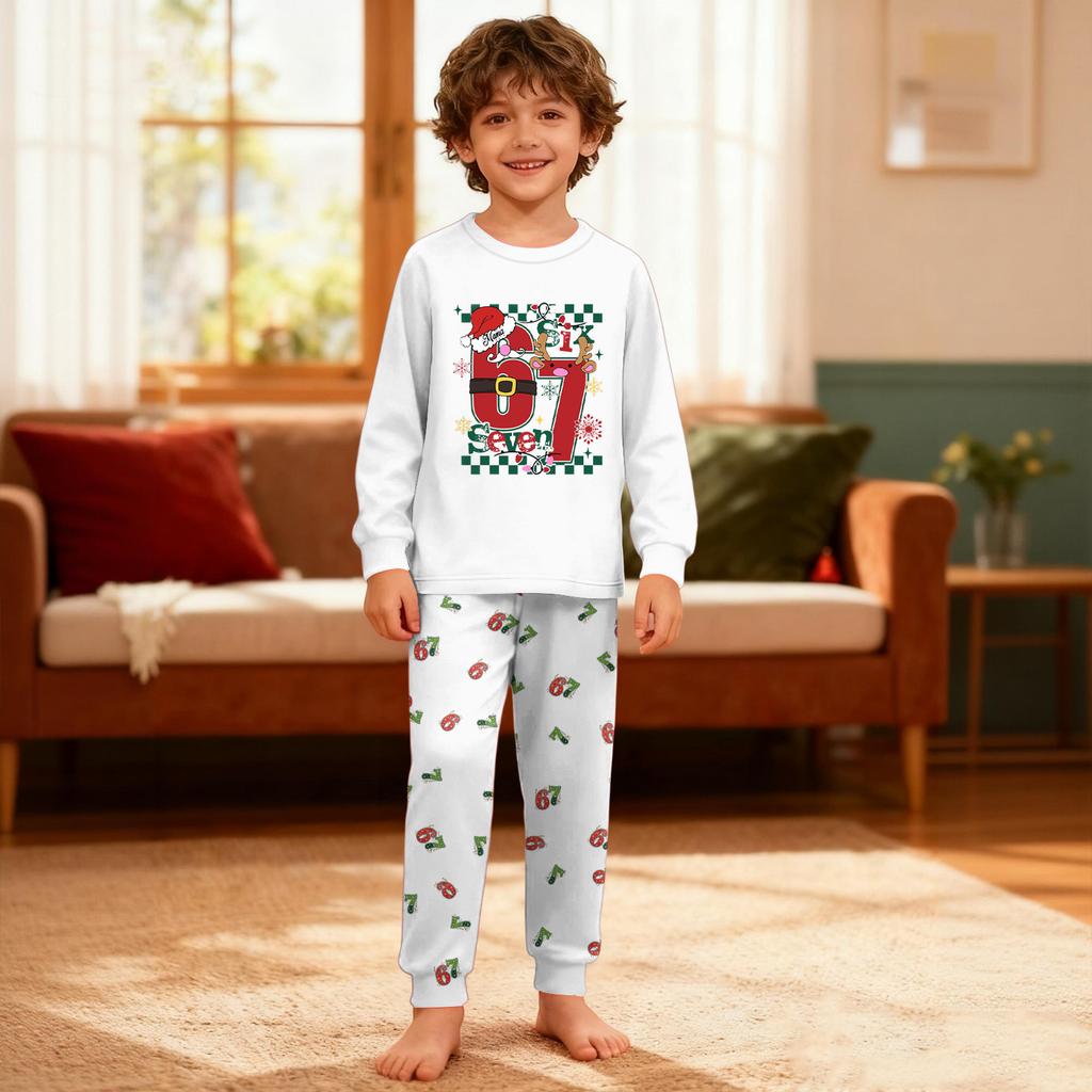 Children's Boys And Girls Thin Two-piece Long-sleeved Pants Two-piece