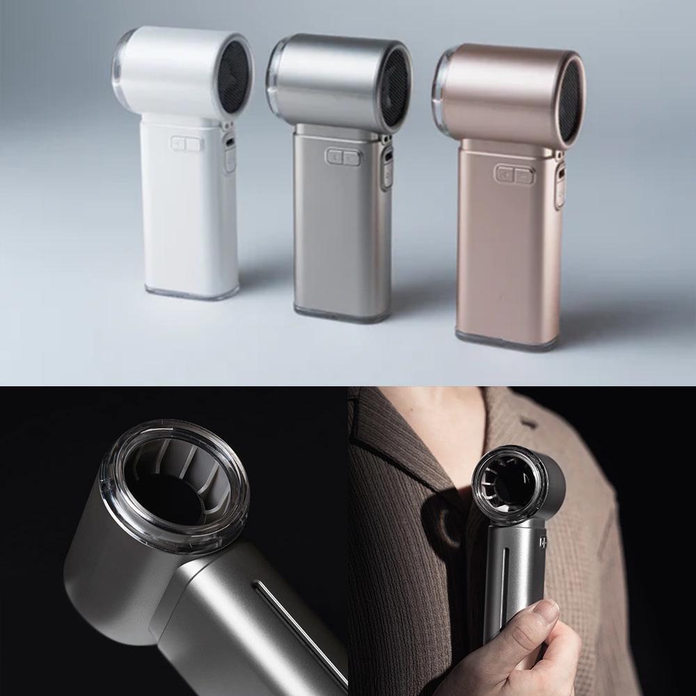 High-Speed Handheld Cooling Fan with USB Charging and Digital Display