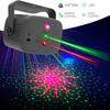 USB Rechargeable Multi-Color Flashing Stage Light Party Disco Christmas Rotating Projection Light RGB Night Light Strip with Remote Control