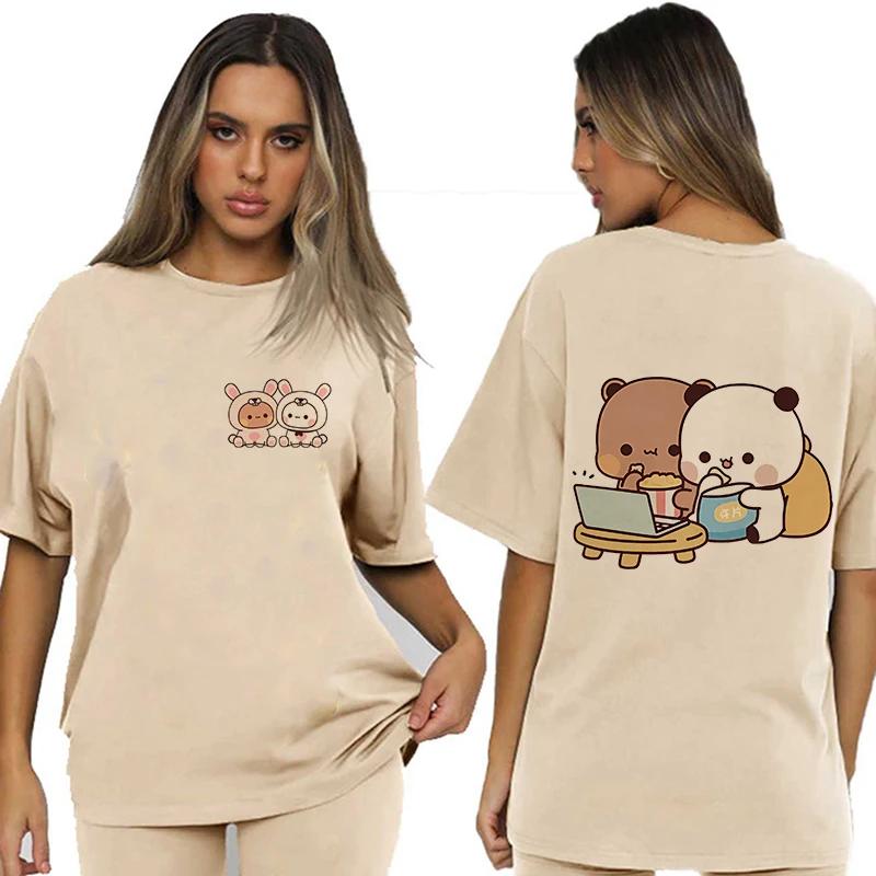 Bubu Dudu Velikost EU Topy Roztomilé tričko Manga Ženy Muži Legrační tričko Grafika Tričko pro volný čas Y2k Streetwear Kreslené gotické oblečení