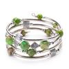 JYL TS Bracelet Women's  Wire Wrapped Design Offers Grace & Flexibility
