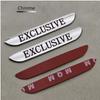 2PC 3D Metal EXCLUSIVE Side Fender Sticker Emblem Badge Car For Mercedes Benz W205 W213 C43 C63 C200 E300 E200 AMG Accessories LB4