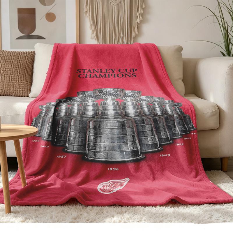 Detroit Red Wings Weiches und bequemes Flanell Geeignet für Sofas Wohnzimmer Outdoor-Camping Reisen und auch ein tolles Jubiläumsgeschenk
