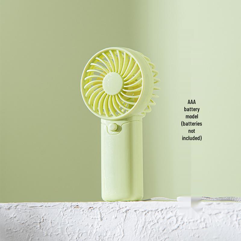 Portable Mini Lanyard Handheld Fan with Removable Battery – Ideal for Office and Students