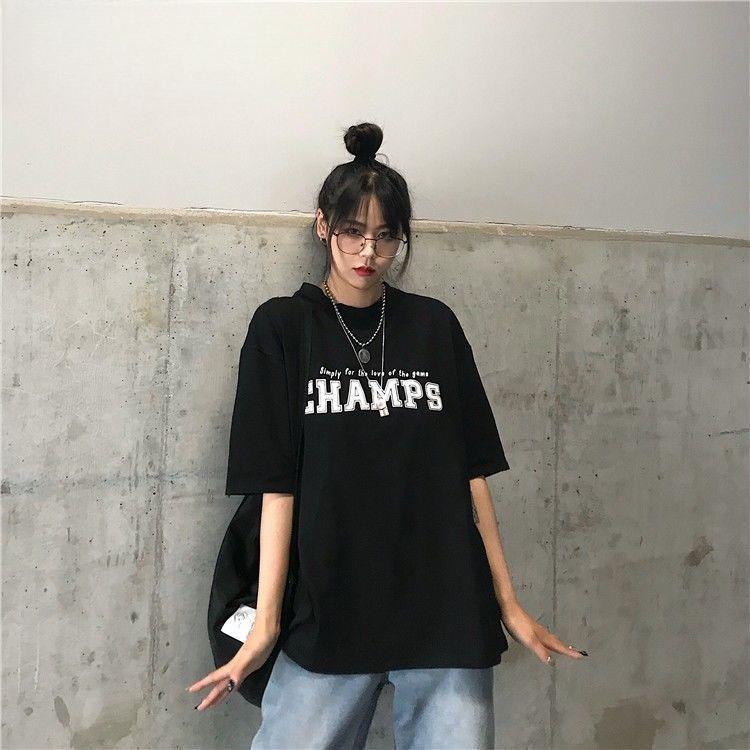 Oansatz T-Shirts Sommer Kurzarm T Shirt Frauen Harajuku Gedruckt T-shirt Casual Tee Tops Frauen
