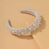 Headband For Women Wedding Bridal Hair Accessories Handmade Wide Hair Hoop Girls Headwear Wedding  Jewelry White Pearl