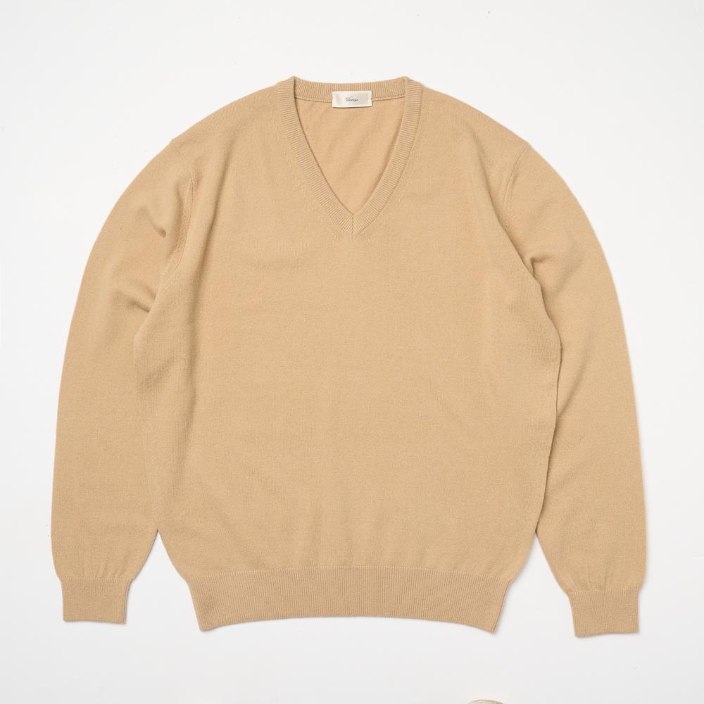 VERNO 24Fw V-Neck Knit Beige
