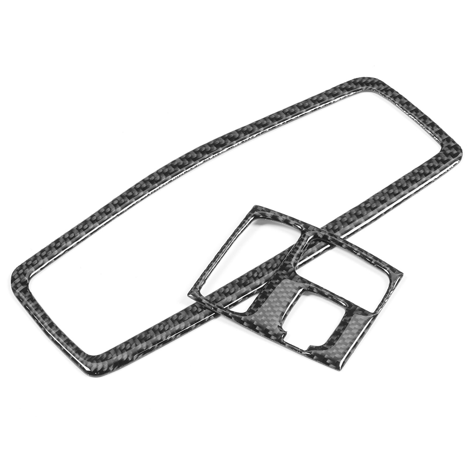 

2 шт. Накладка рамки плафона переднего потолочного освещения под карбон, подходит для Mitsubishi Lancer 2008-2016 с люком