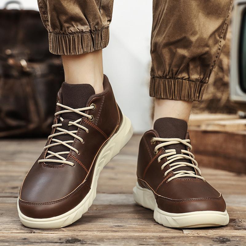 Men's shoes retro sports big yellow boots shoes men's tooling shoes daily casual shoes outdoor hiking shoes