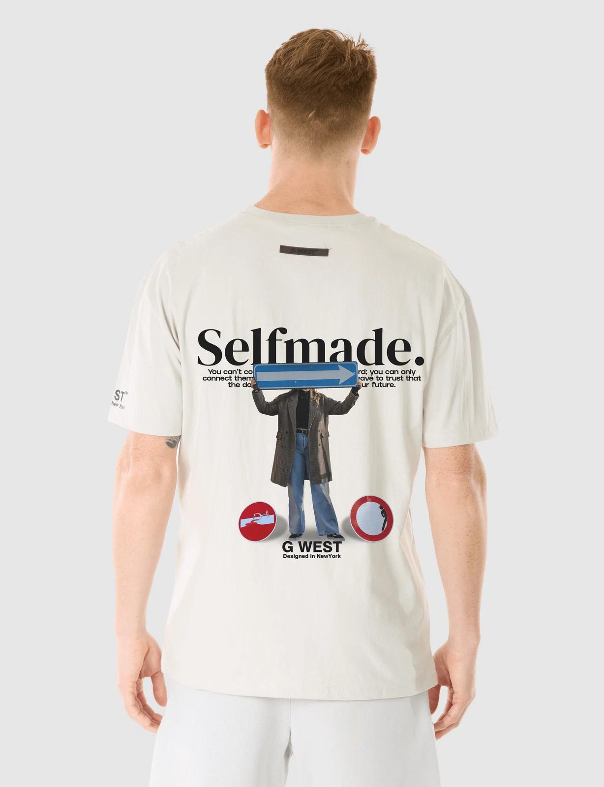 G WEST SELF MADE T-SHIRT - GRAY VIOLET S