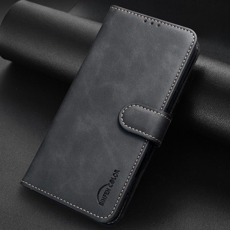

Leather Case For Xiaomi 15T 13T Pro Shockproof Retro Matte Skins Stand Wallet Card Slot RFID Blocking Flip Book Case Cover Funda Xiaomi 13T Pro чёрный