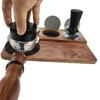 Wood Coffee Tamper Holder Wood Tamping Stand Espresso Tamping Station Coffee Tool Rack Wood Material for Coffee Lovers