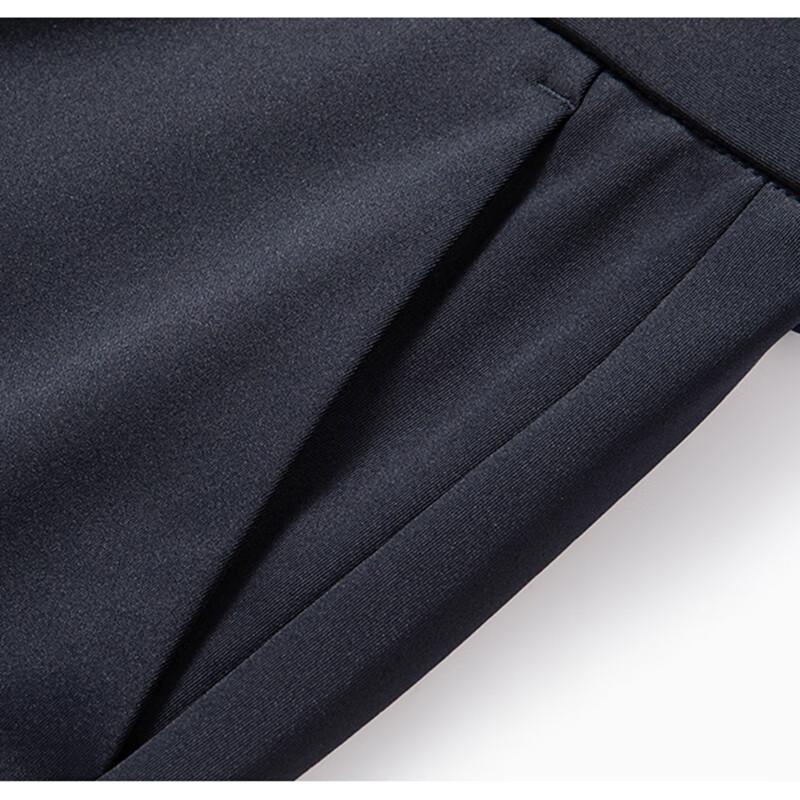 JOW Men's Warm Business Casual Straight-Leg Trousers