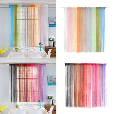 Multi-Color String Curtains Patio Net Fringe Door Fly Screen Window Divider Curtains Wedding Diy Home  Living Room Decoration