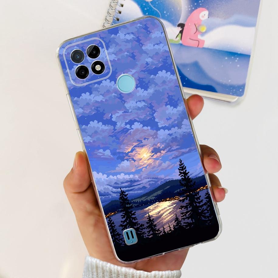 For Realme C21Y Case Realme C21 Phone Case 2023 New Printed Soft Back Cover For Realme C25 C25S C25Y RealmeC21Y Shockproof Coque