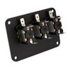 Waterproof Marine Boats Rockers Switch Panel 3 Gang with 20A Fuses LED Light for Car Vehicles Truck