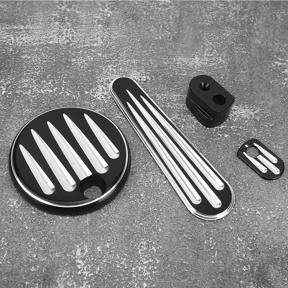 Fuel Tank Door & Dash Insert & Ignition Cap Kit Stripe Style Fit for FLHX   FLHT   FLTR   FLHTCUTG