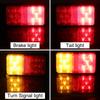 Stop Lamp Taillight Turn Signal Indicator LED Tail Light Rear Brake Light 2PCS 12-80V