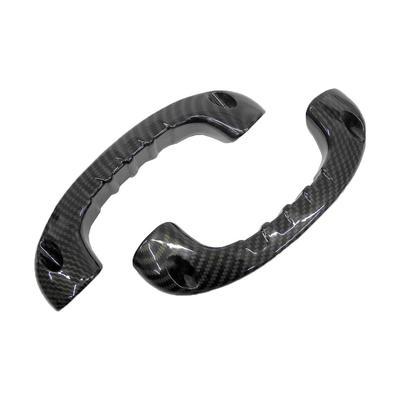 WNJAPAN Aluminum Assist Grips for Rear of Toyota Hiace 200 Set of 2 and Carbon Assist Genuine Type Series, (Left Right), Fiber-Look Grips,