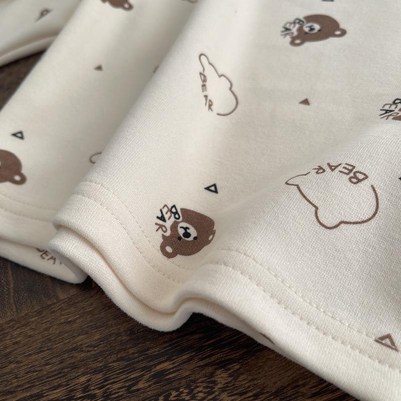 Spring Boys' Cartoon Overalls Set: Long-Sleeved, Two-Piece Infant & Toddler Outfit